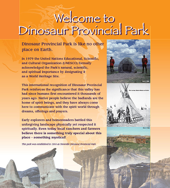 welcome to dinosaur provincial park